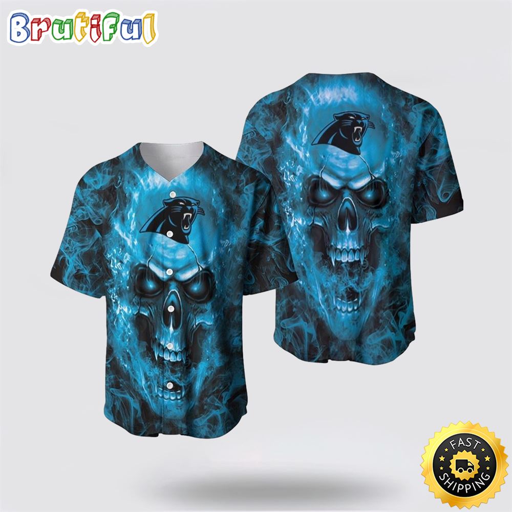 NFL Carolina Panthers Steelers Baseball Jersey Skull Unleash Your Team Spirit With Trendy Designs