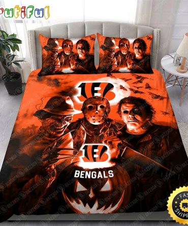 NFL Cincinnati Bengals Halloween Night Bedding Set