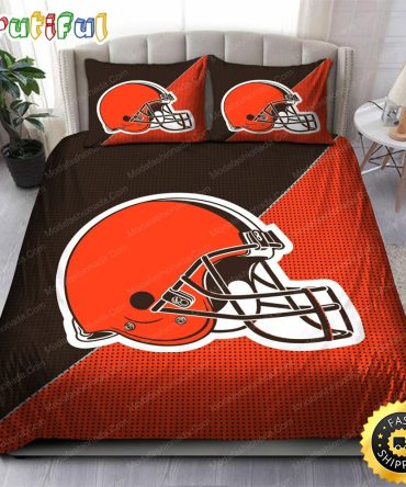NFL Cleveland Browns Orange Bedding Set V2