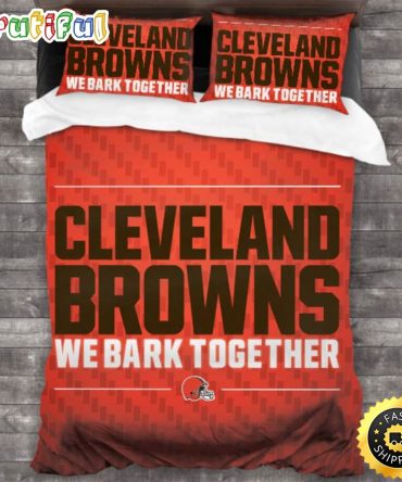 NFL Cleveland Browns Orange Bedding Set V3