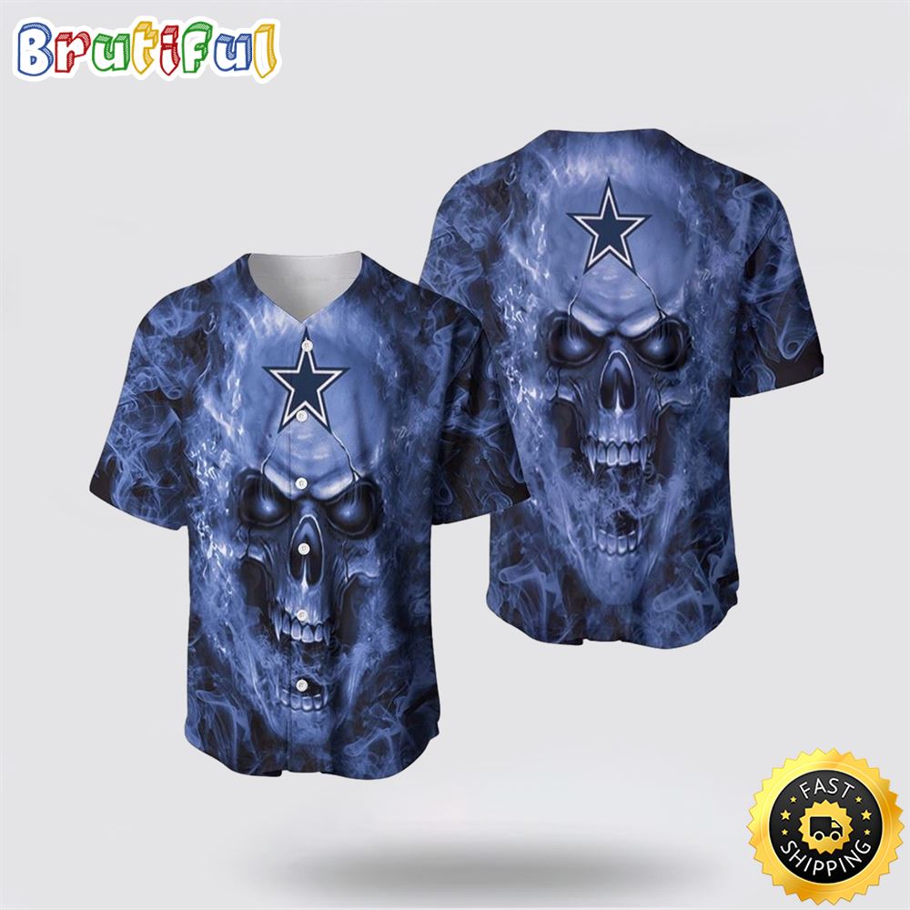 NFL Dallas Cowboys Baseball Jersey Skull Unleash Your Team Spirit With Trendy Designs