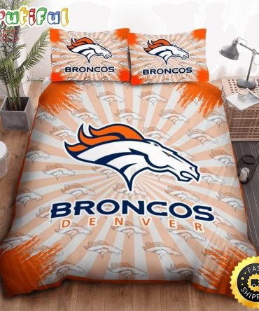 NFL Denver Broncos Orange Bedding Set