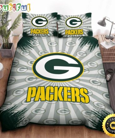NFL Green Bay Packers Big Logo Highlight Bedding Set