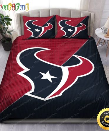 NFL Houston Texans Blue Red Bedding Set