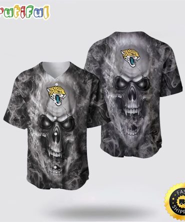 NFL Jacksonville Jaguars Baseball Jersey Skull Unleash Your Team Spirit With Trendy Designs