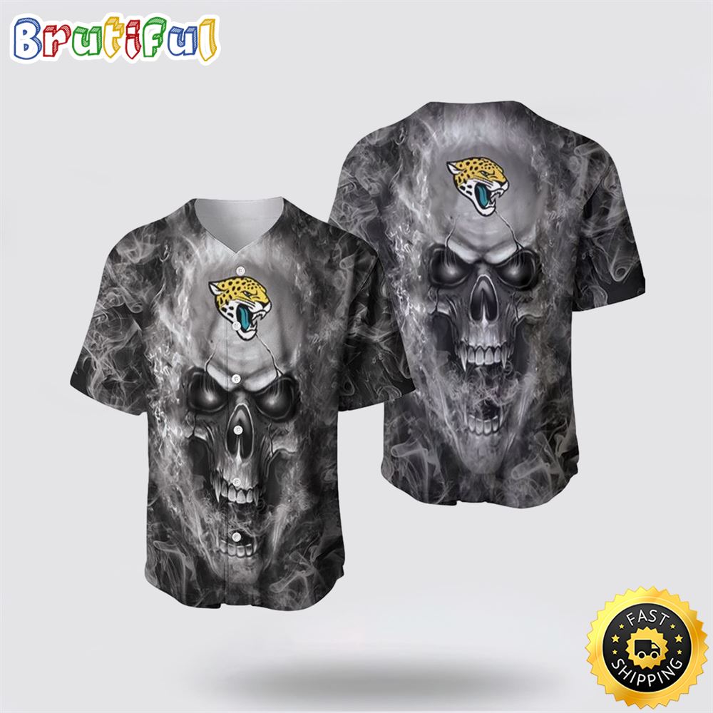 NFL Jacksonville Jaguars Baseball Jersey Skull Unleash Your Team Spirit With Trendy Designs