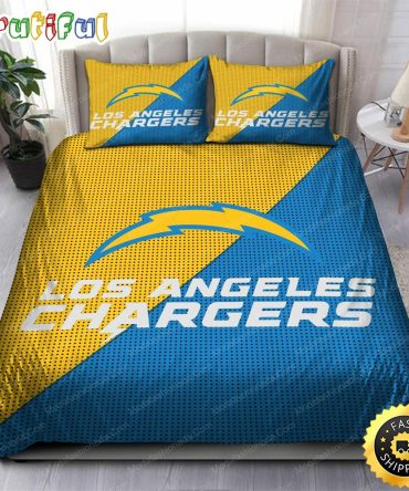 NFL Los Angeles Chargers Gold Blue Bedding Set