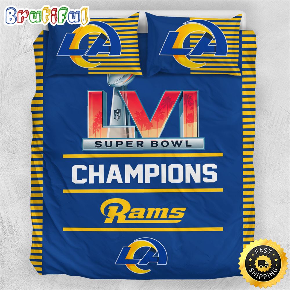 NFL Los Angeles Rams Super Bowl LVI Champions Bedding Set