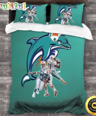 NFL Miami Dolphins Aqua Bedding Set