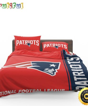 NFL New England Patriots Red Bedding Set
