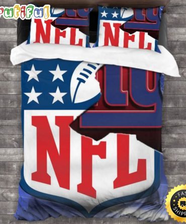 NFL New York Giants Navy Blue Bedding Set
