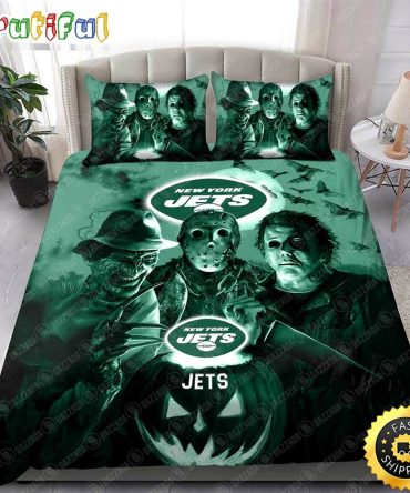 NFL New York Jets Halloween Night Bedding Set