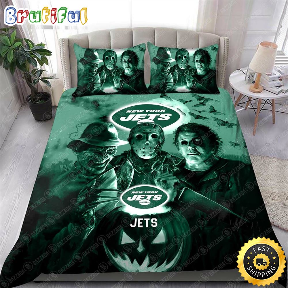 NFL New York Jets Halloween Night Bedding Set