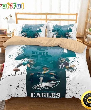 NFL Philadelphia Eagles Carson Wentz Bedding Set