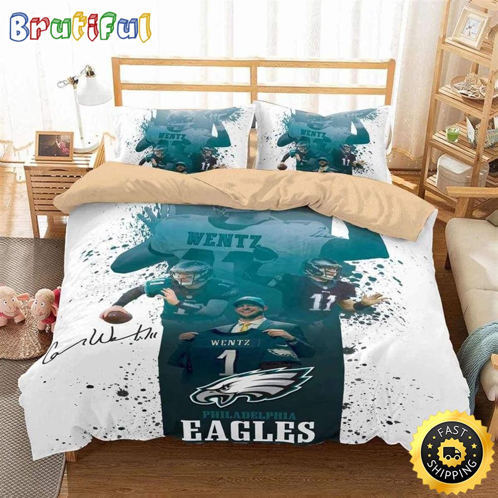 NFL Philadelphia Eagles Carson Wentz Bedding Set