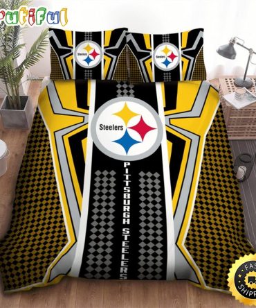 NFL Pittsburgh Steelers Golden Spider Man Bedding Set