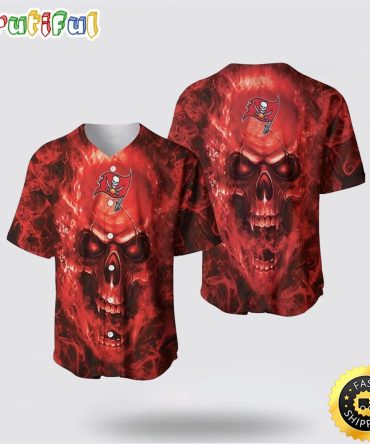 NFL Tampa Bay Buccaneers Baseball Jersey Skull Unleash Your Team Spirit With Trendy Designs