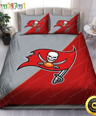 NFL Tampa Bay Buccaneers Grey Red Bedding Set