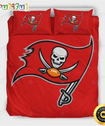 NFL Tampa Bay Buccaneers Red Bedding Set