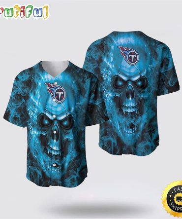 NFL Tennessee Titans Baseball Jersey Skull Unleash Your Team Spirit With Trendy Designs