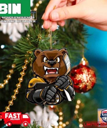 NHL Boston Bruins Mascot Christmas Tree Decorations 2023 Holiday Ornament