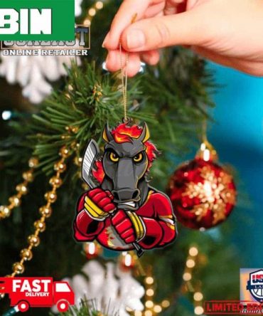 NHL Calgary Flames Mascot Christmas Tree Decorations 2023 Holiday Ornament