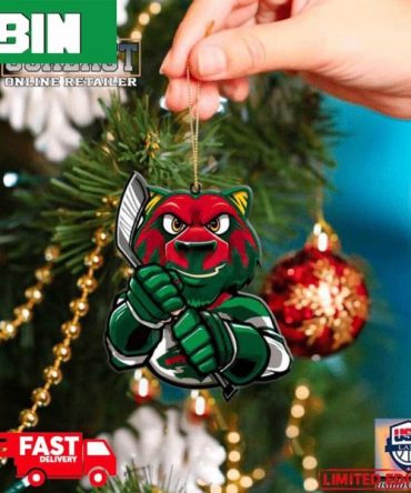 NHL Minnesota Wild Mascot Christmas Tree Decorations 2023 Holiday Ornament