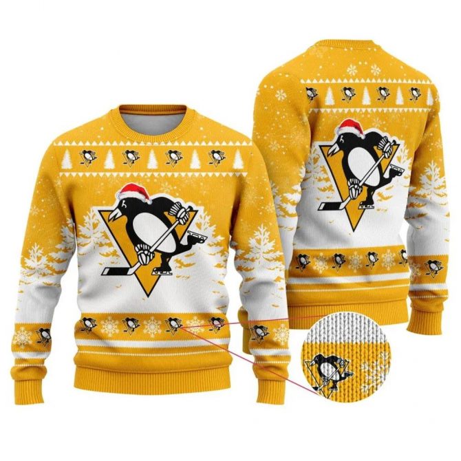 NHL Pittsburgh Penguins Ugly Christmas Sweater, NHL Christmas Sweater