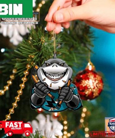 NHL San Jose Sharks Mascot Christmas Tree Decorations 2023 For Holiday Ornament
