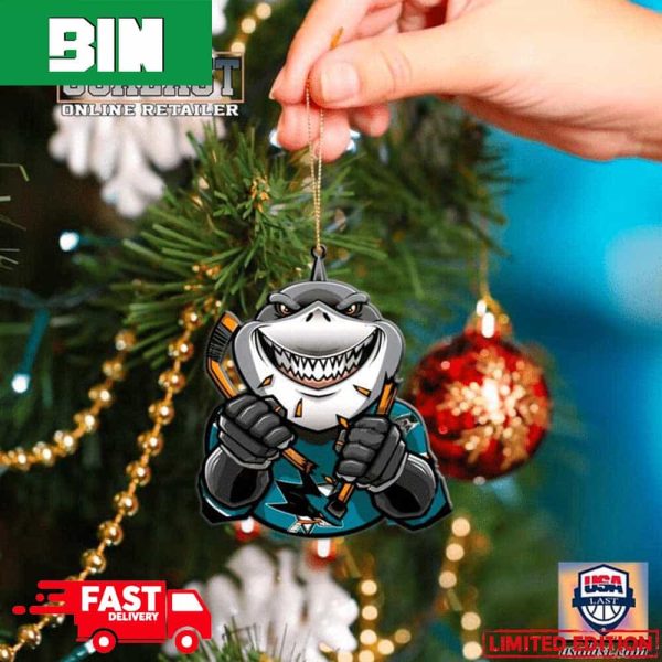 NHL San Jose Sharks Mascot Christmas Tree Decorations 2023 For Holiday Ornament
