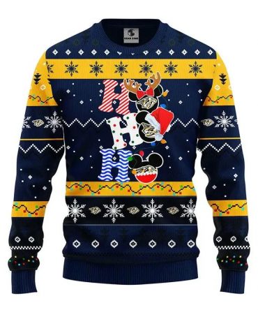 Nashville Predators Hohoho Ugly Christmas Sweater, NHL Christmas Sweater