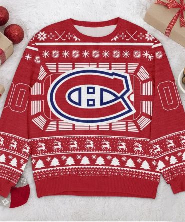 Nashville Predators NHL Big Logo Ugly Christmas Sweater, NHL Christmas Sweater