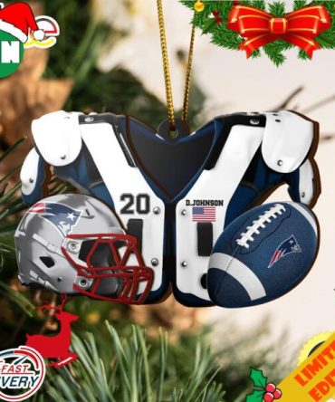 New England Patriots NFL Sport Ornament Custom Your Name And Number 2023 Christmas Tree Decorations