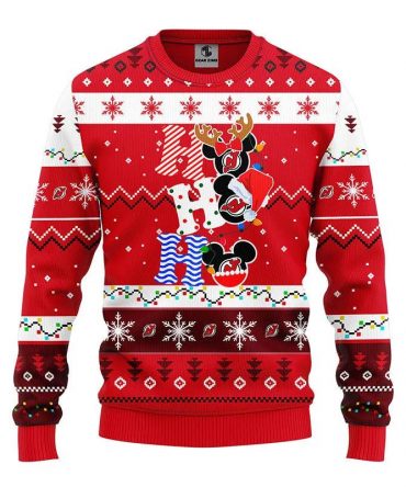 New Jersey Devils Hohoho Ugly Christmas Sweater, NHL Christmas Sweater