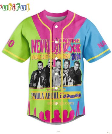 New Kids On The Block Magic Summer 2024 Tour Schedule Baseball Jersey