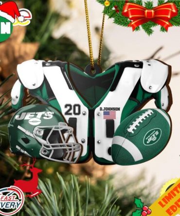 New York Jets NFL Sport Ornament Custom Your Name And Number 2023 Christmas Tree Decorations