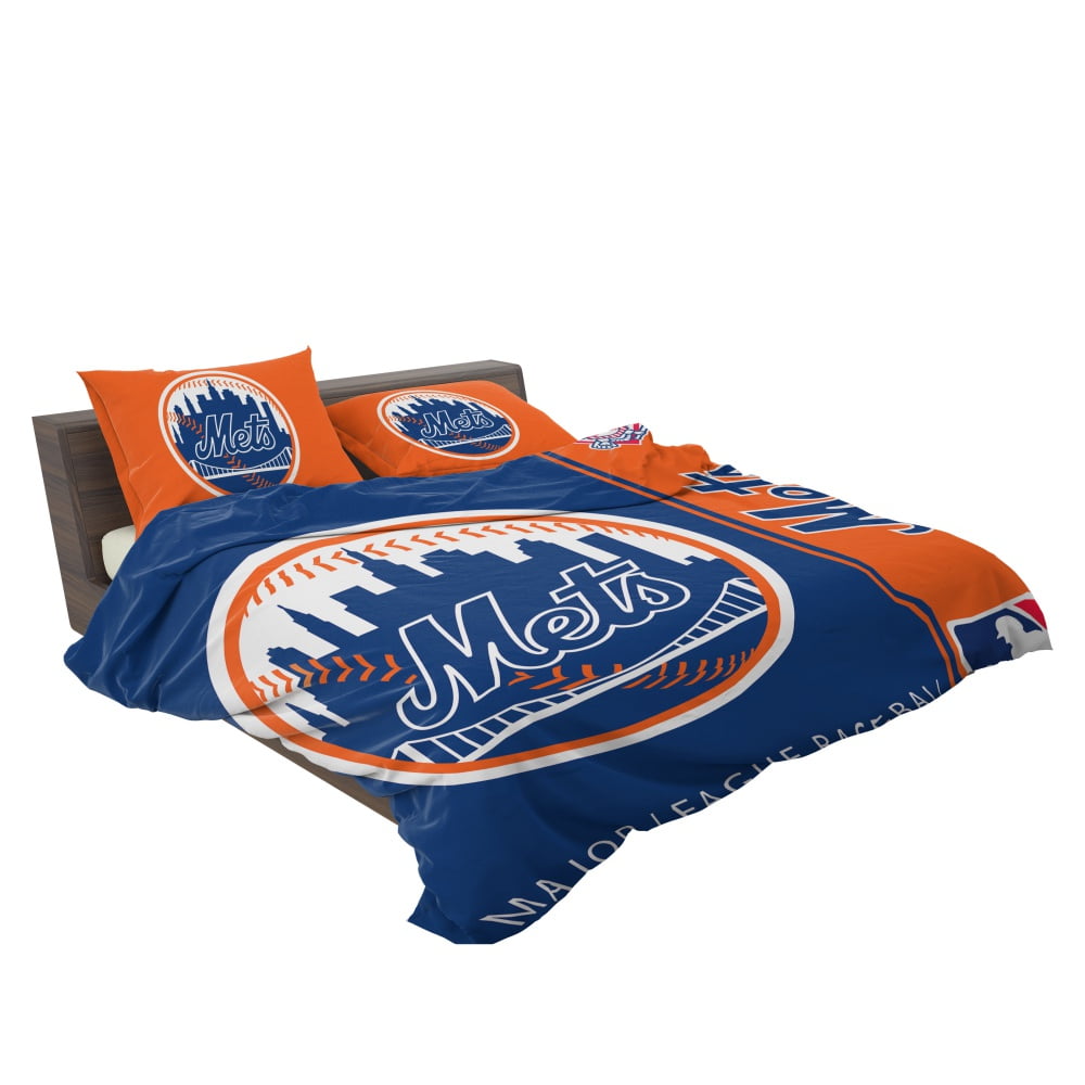 New York Mets MLB Baseball National League Bedding Set - Image 3