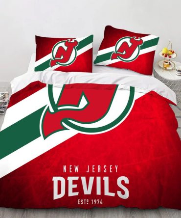 New Jersey Hockey Sport Bedding Set