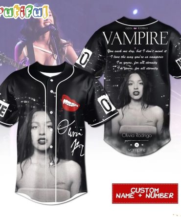 Olivia Rodrigo Guts Tour 2024 Graphics Music Design Baseball Jersey