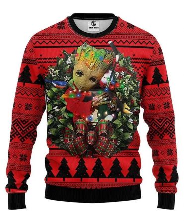 Ottawa Senators Groot Hug Ugly Christmas Sweater, NHL Christmas Sweater