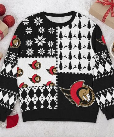 Ottawa Senators NHL Ugly Christmas Sweater, NHL Christmas Sweater