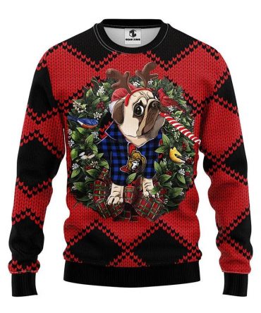 Ottawa Senators Pub Dog Ugly Christmas Sweater, NHL Christmas Sweater