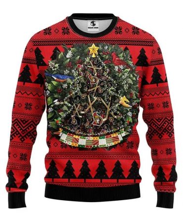 Ottawa Senators Tree Ball Ugly Christmas Sweater, NHL Christmas Sweater