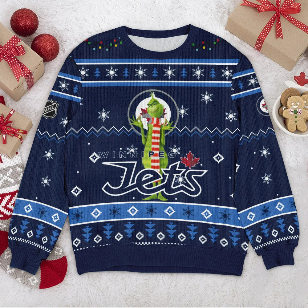 Special Release Winnipeg Jets NHL Ugly Sweater All Over Prints Christmas Season HONHL170924SW24WJ