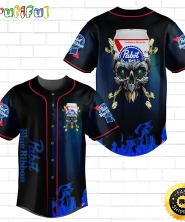 Pabst Blue Ribbon Baseball Jersey Shirt