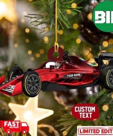 Personalized Formula 1 Car For Fans Christmas Tree Decorations Ornament