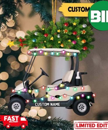 Personalized Golf Cart For Golf Lovers Christmas Tree Decorations Ornament