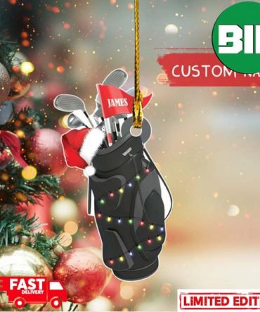 Personalized Golf Stick Bag Christmas Tree Decorations 2023 Ornament