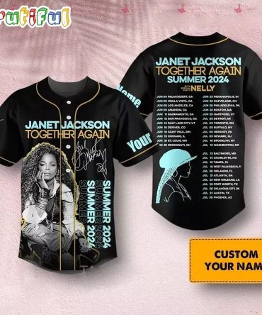 Personalized Janet Jackson Together Again Tour 2024 Baseball Jersey Shirt