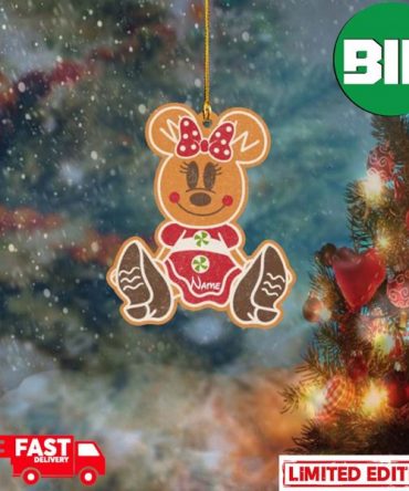 Personalized Minnie Mouse Disney Gingerbread Ornament